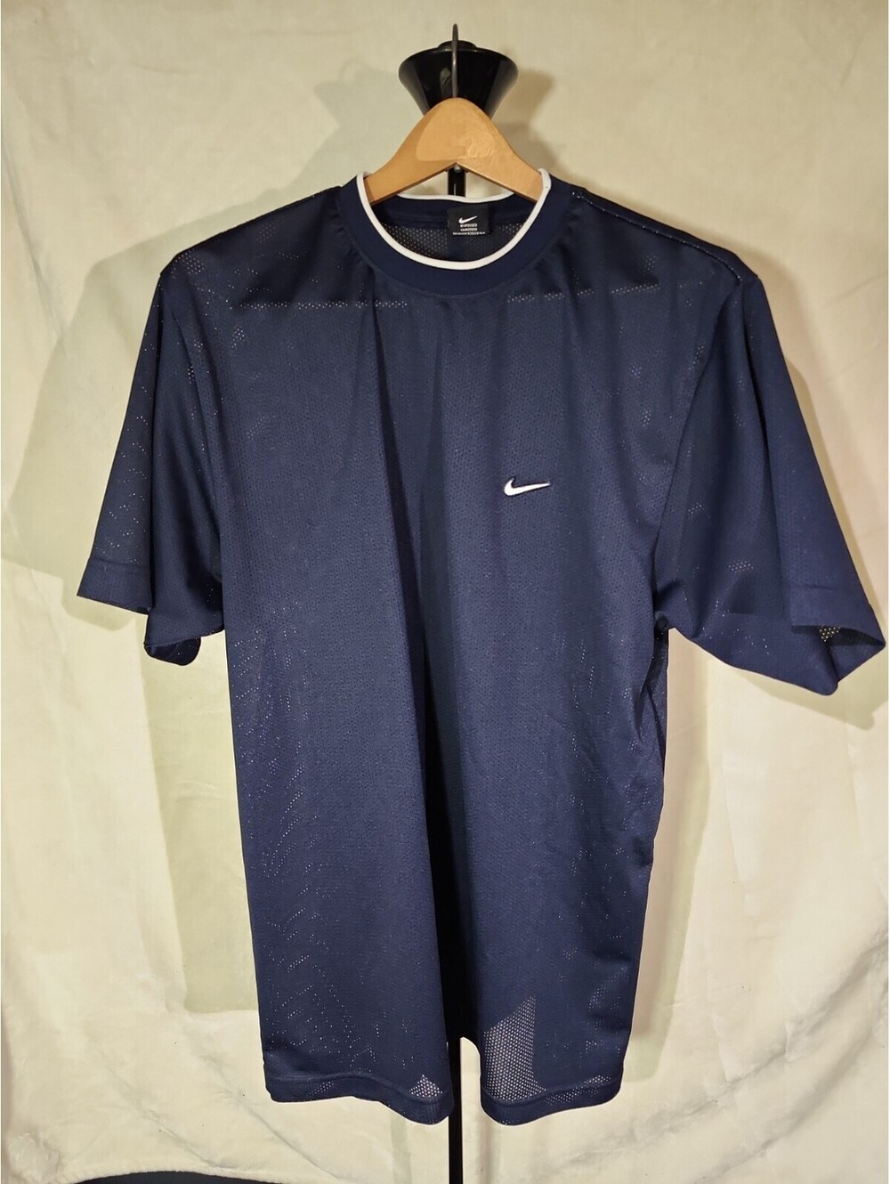 Nike Mesh Mens L Athletic T-shirt Never-worn Basketball Running Sports Blue 0203